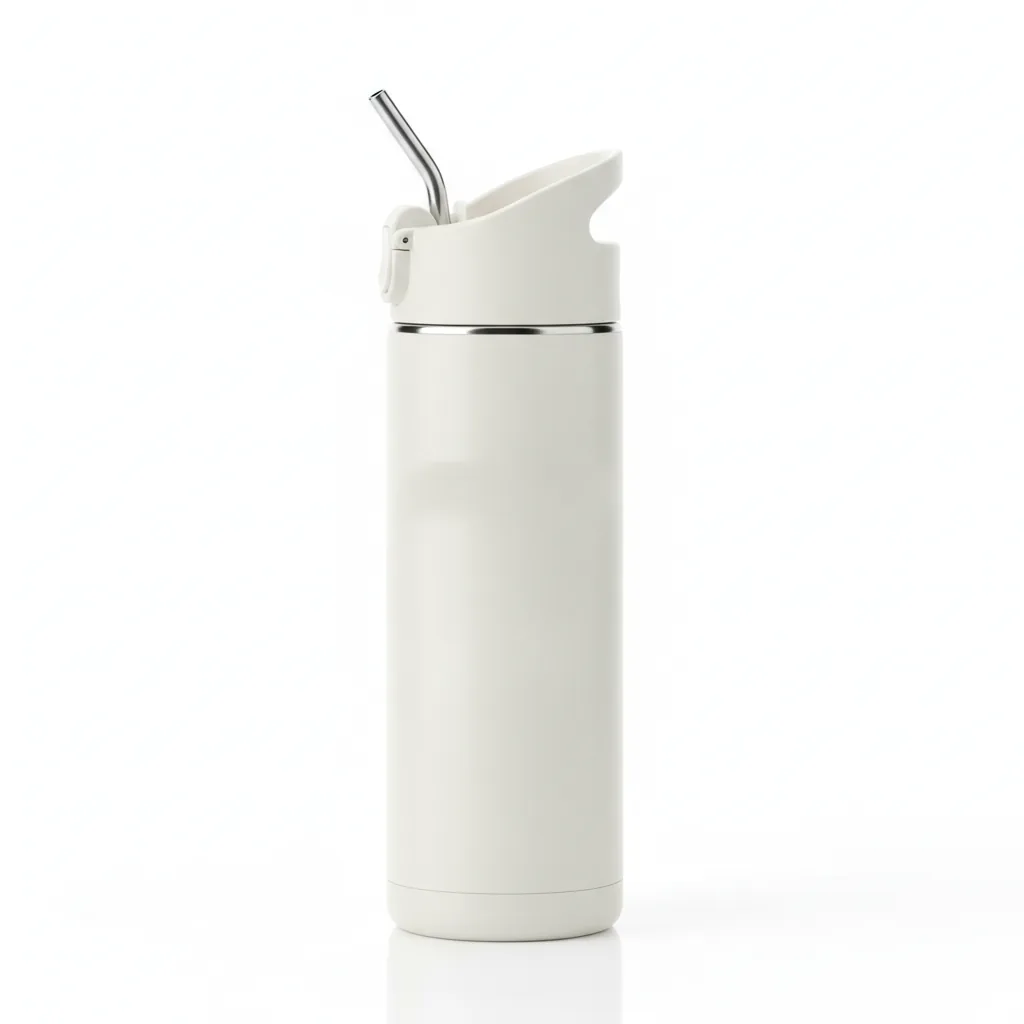 AJF Kuromi Stainless Steel Dual-Opening Lid Straw &