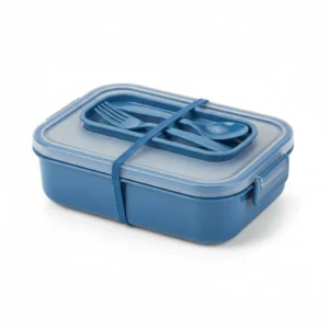 Homeatic Plastic Lunch Box With Cutlery, 1 Liter,